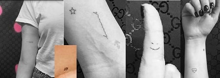A picture of Ashley Benson's tattoos.